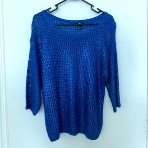 H&M Blue Iridescent sweater